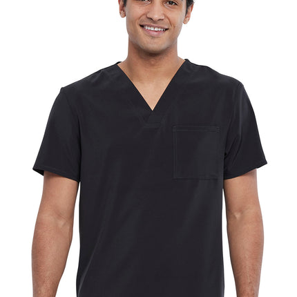 Cherokee Allura Men's Tuckable V-Neck Top CKA689 - Black