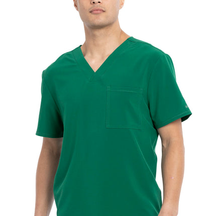 Cherokee Allura Men's Tuckable V-Neck Top CKA689 - Hunter Green