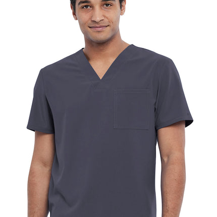 Cherokee Allura Men's Tuckable V-Neck Top CKA689 - Pewter