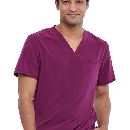 Cherokee Allura Men's Tuckable V-Neck Top CKA689 - Wine