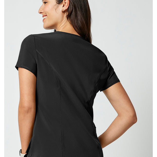 Cherokee Allura Tuckable V-Neck Top CKA690 - Black