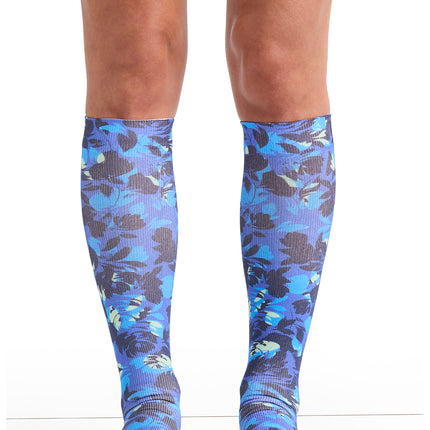 Cherokee Legwear Knee High 8-15 mmHg Compression Sock COMFORTSUPPORT - Garden Silhouette