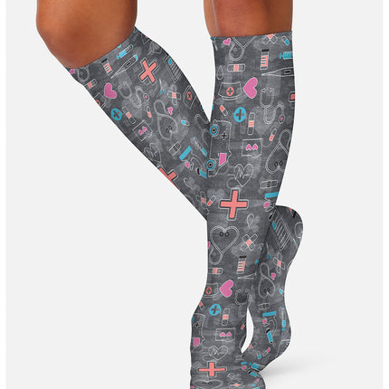 Cherokee Legwear Knee High 8-15 mmHg Compression Sock COMFORTSUPPORT - WELLNESS ICONS