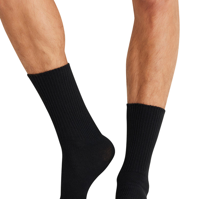 Cherokee Legwear Diabetic Crew Sock EZCOMFORT - Black