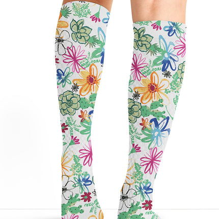 Cherokee Legwear Knee High 8-15 mmHg Compression Sock FASHIONSUPPORT - SWEET SUCCULENT