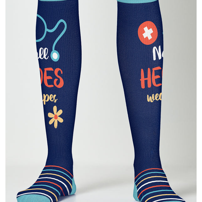 Cherokee Legwear 6-2 Pr Pks Nurses Week Gift Set + Retrac GIVETHANKS - Heroes