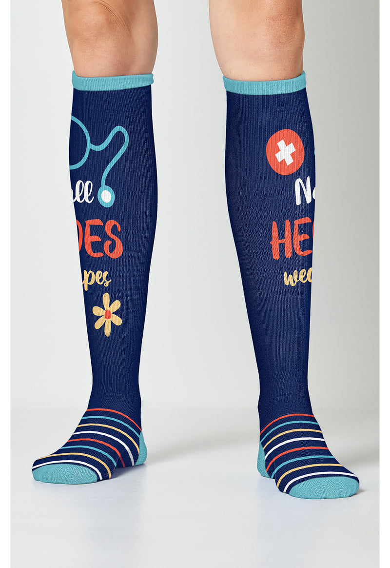 Cherokee Legwear 6-2 Pr Pks Nurses Week Gift Set + Retrac GIVETHANKS - Heroes