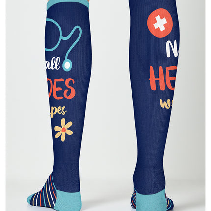 Cherokee Legwear 6-2 Pr Pks Nurses Week Gift Set + Retrac GIVETHANKS - Heroes