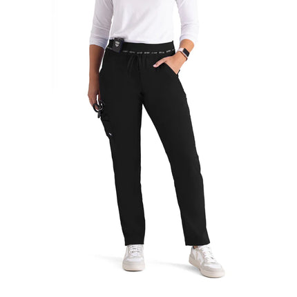 Serena 7-Pocket Mid-Rise Tapered Leg Scrub Pant
