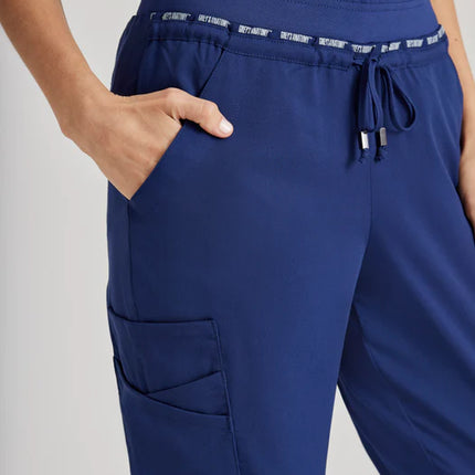 Serena 7-Pocket Mid-Rise Tapered Leg Scrub Pant