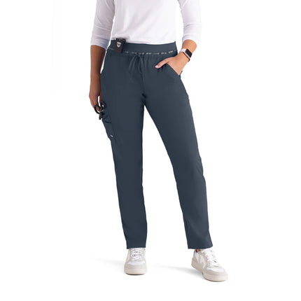 Serena 7-Pocket Mid-Rise Tapered Leg Scrub Pant