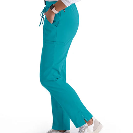 Serena 7-Pocket Mid-Rise Tapered Leg Scrub Pant