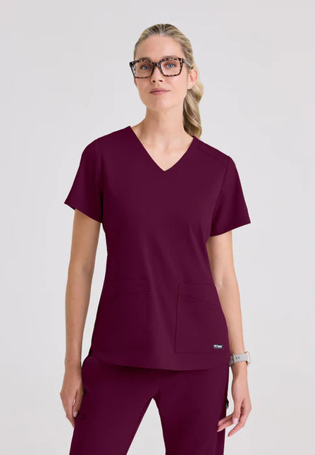 Emma 4-Pocket V-Neck Scrub Top