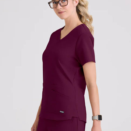 Emma 4-Pocket V-Neck Scrub Top