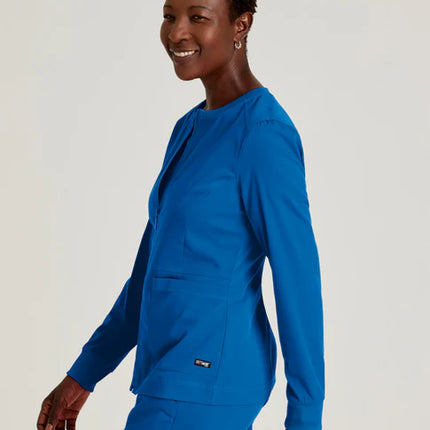 Millie 3-Pocket Crewneck Scrub Jacket