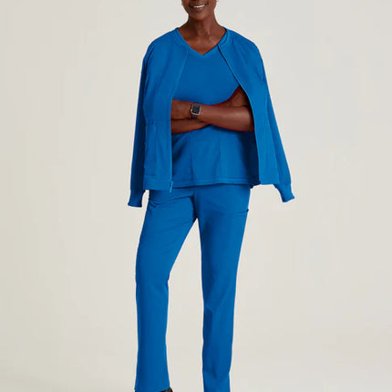 Millie 3-Pocket Crewneck Scrub Jacket