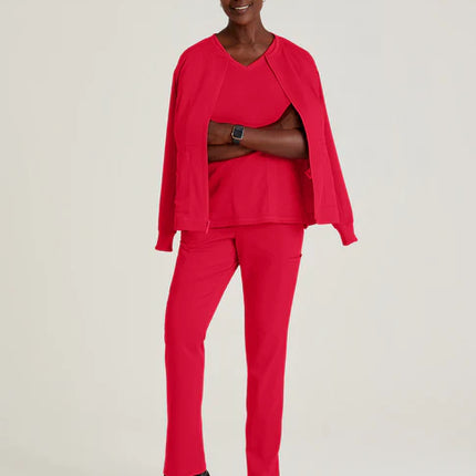 Millie 3-Pocket Crewneck Scrub Jacket