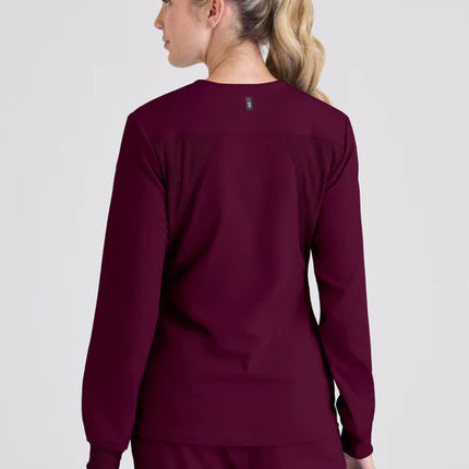 Gianna 5-Pocket Crewneck Scrub Jacket