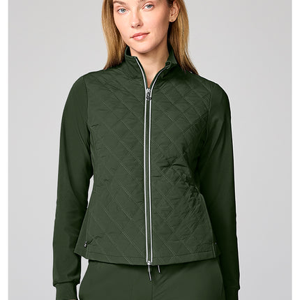 360 by Healing Hands Quilted Jacket HH00016 - Dark Pine