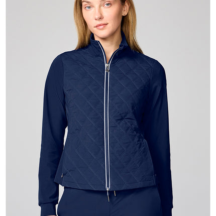 360 by Healing Hands Quilted Jacket HH00016 - Navy