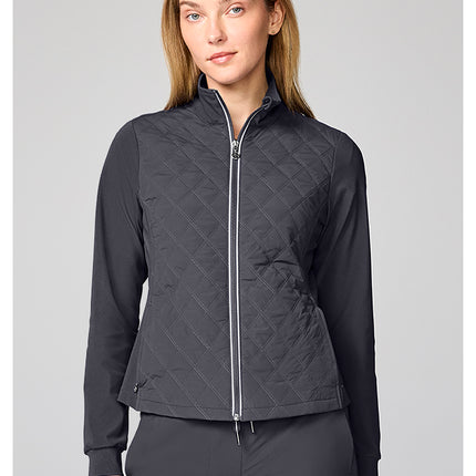 360 by Healing Hands Quilted Jacket HH00016 - Pewter
