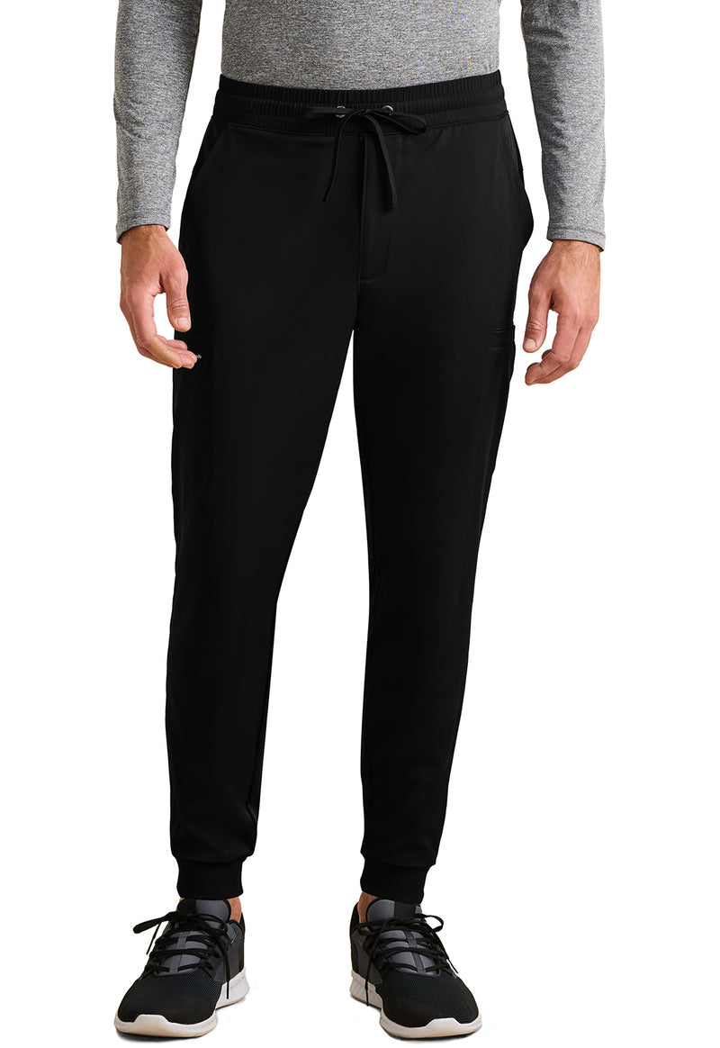 HH Works Rafael Men's Mid Rise Zip Fly Jogger HH054 - BLACK