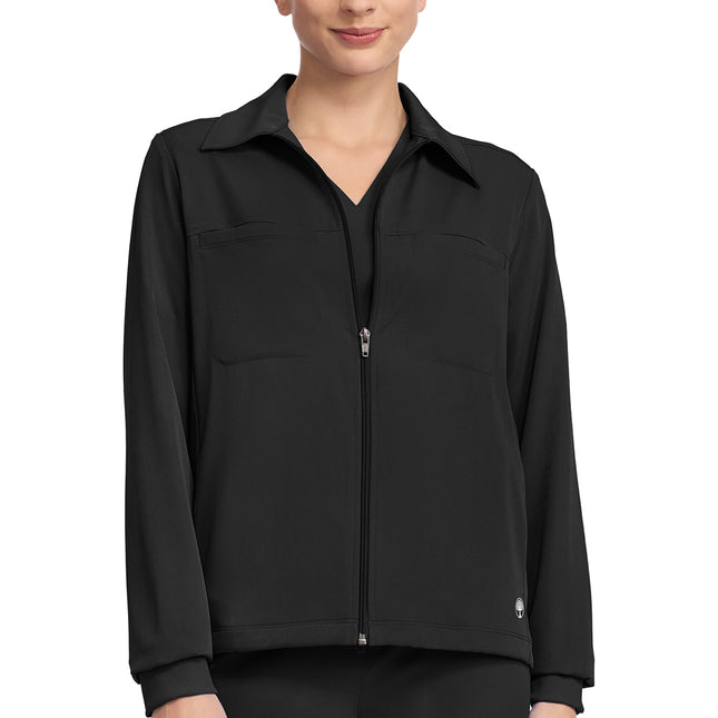 HH Works Women's 7-Pocket Zip-Front Jacket HH321 - BLACK