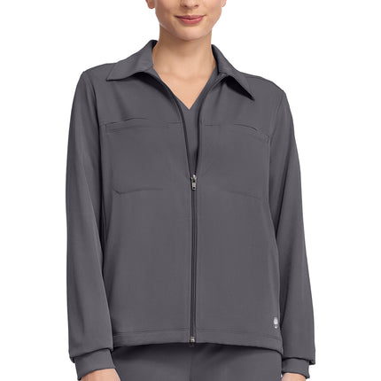 HH Works Women's 7-Pocket Zip-Front Jacket HH321 - Pewter
