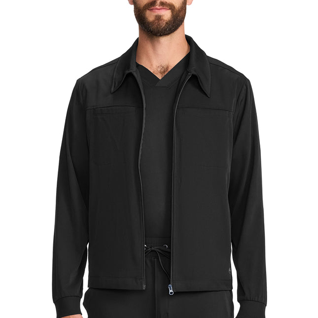 HH Works Men's Zip Front Jacket HH322 - BLACK