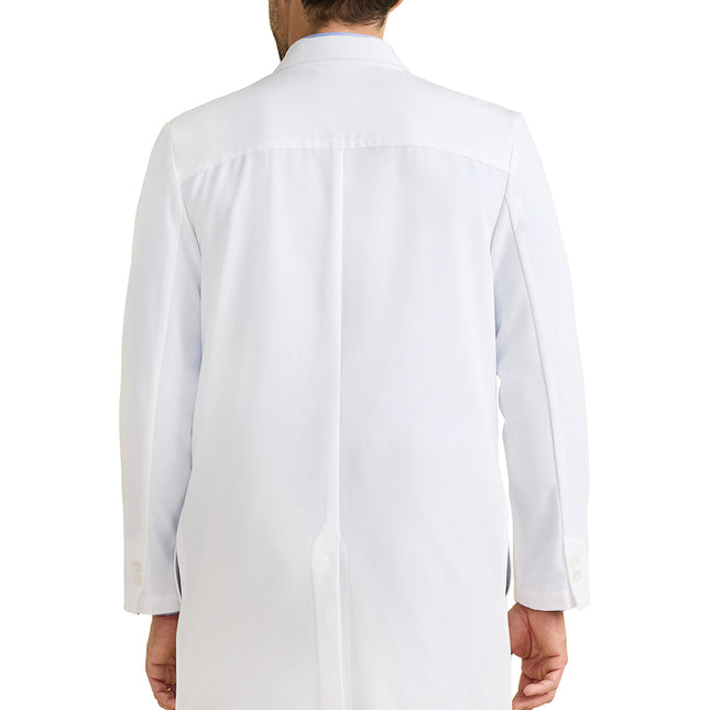 The White Coat by Healing Hands Lawrence Men's 37" Lab Coat HH401 - WHITE