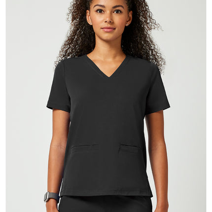 HH Works Women's 3-Pocket V-Neck Top HH653 - BLACK