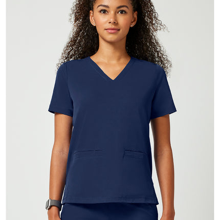 HH Works Women's 3-Pocket V-Neck Top HH653 - Navy