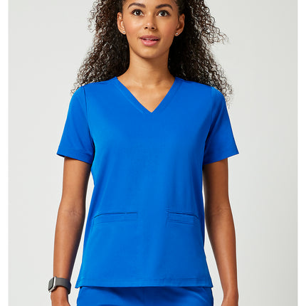 HH Works Women's 3-Pocket V-Neck Top HH653 - Royal