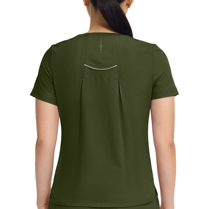360 by Healing Hands Crew Neck Top HH702 - Dark Pine