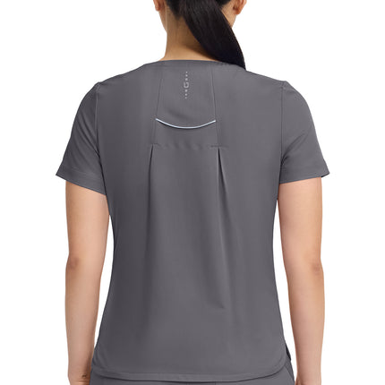 360 by Healing Hands Crew Neck Top HH702 - Pewter