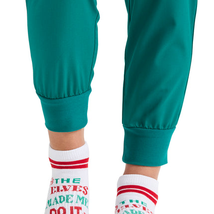 Cherokee Legwear 4-3 Pair packs of Ankle Socks HOLIDAYCHEER - Elves Fun