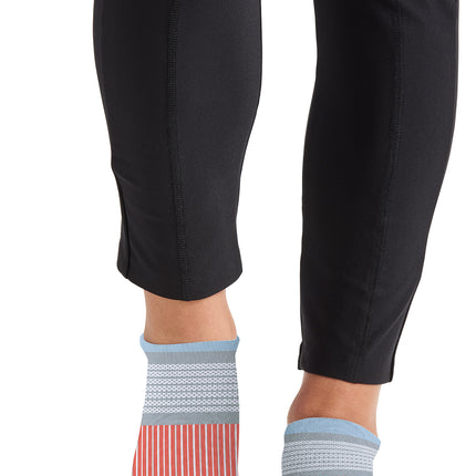 Cherokee Infinity Legwear Athletic Ankle Socks HUSTLE - Sky Blue/White/Vivid Orange