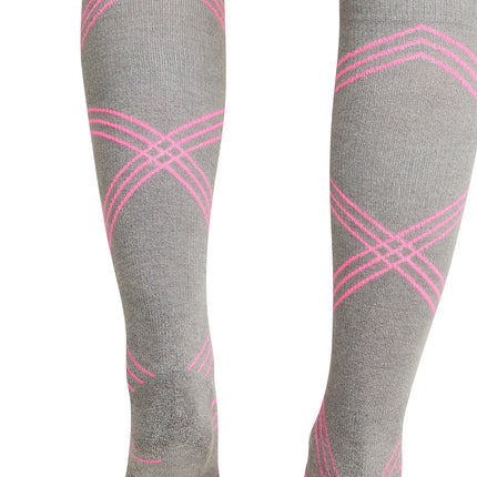 Cherokee Legwear Knee High 15-20 mmHg Compression Socks LXSUPPORT - Twisted Shocking Pink