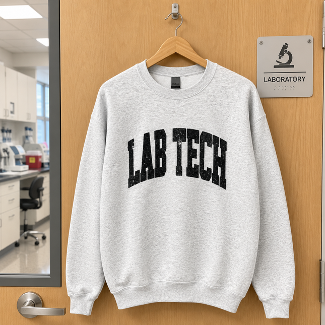 Lab Tech Glittery Embroidered Sweatshirt