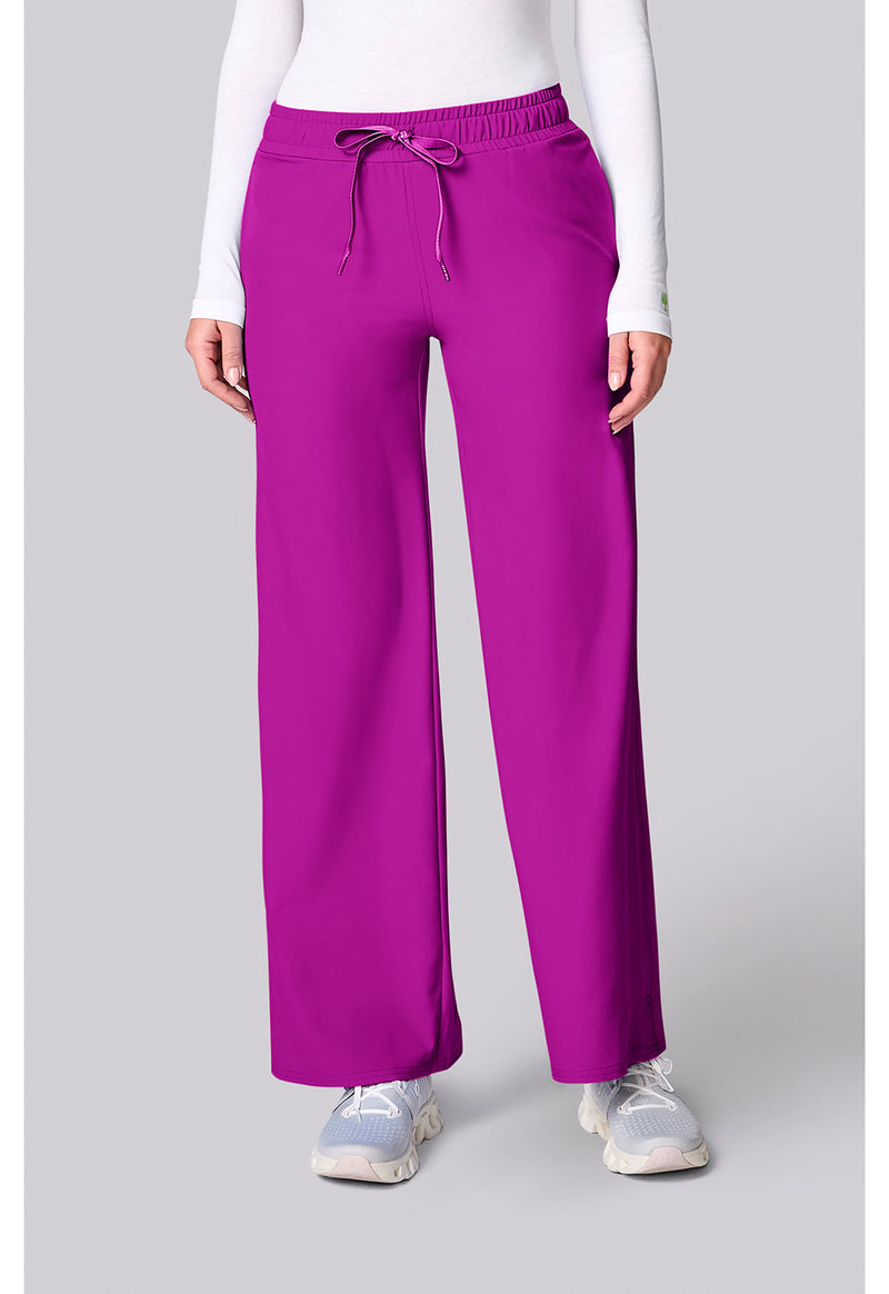 Med Couture Insight Wide Leg Pintuck Pant MC00009 - Back to the Fuschia