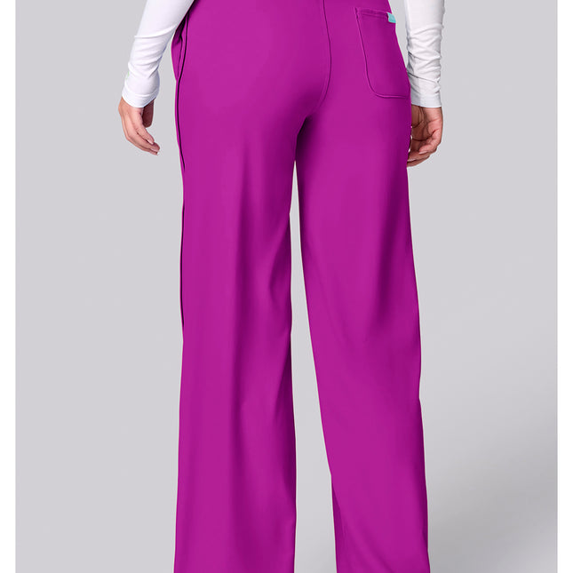 Med Couture Insight Wide Leg Pintuck Pant MC00009 - Back to the Fuschia