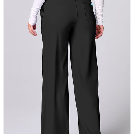Med Couture Insight Wide Leg Pintuck Pant MC00009 - Black