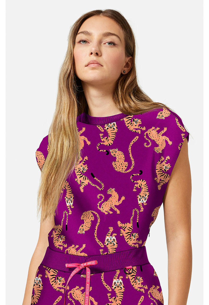 Med Couture Amp Printed Dolman Top MC00015 - Into the Wild