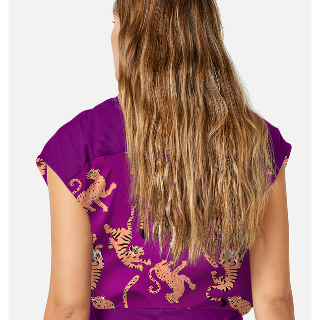 Med Couture Amp Printed Dolman Top MC00015 - Into the Wild