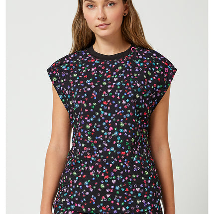 Med Couture Amp Printed Dolman Top MC00015 - SPARKLING JEWELS