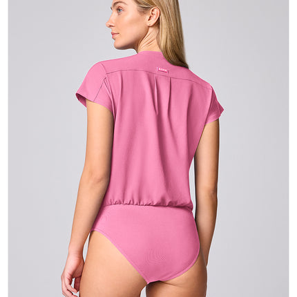 Med Couture Amp One Pocket Bodysuit MC00017 - Pixel Pink
