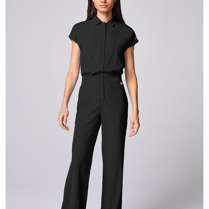 Med Couture Amp Dolman Wide Leg Jumpsuit MC00018 - Black