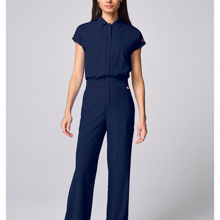 Med Couture Amp Dolman Wide Leg Jumpsuit MC00018 - Navy