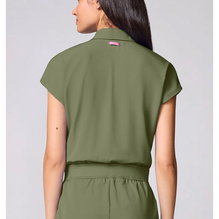 Med Couture Amp Dolman Wide Leg Jumpsuit MC00018 - Olive