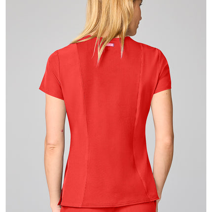 Med Couture Amp Four Pocket Round Neck Top MC00027 - One In A Melon